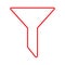 eps10 red vector filter line icon