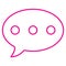 eps10 vector pink chat line icon