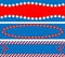 EPS8 Vector 3 Red White Blue Star Striped Backgrou