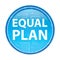 Equal Plan floral blue round button