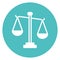 Equality, judiciary symbol  Isolated Vector Icon that can be easily modified or edit