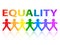 Equality Paper People Rainbow