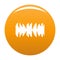 Equalizer beat radio icon orange