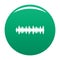 Equalizer design icon vector green