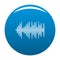 Equalizer effect radio icon blue