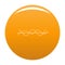 Equalizer effect record icon vector orange