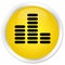 Equalizer icon premium yellow round button