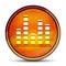 Equalizer icon shiny bright orange round button illustration