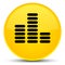 Equalizer icon special yellow round button