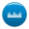 Equalizer level radio icon blue