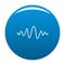 Equalizer melody radio icon blue vector