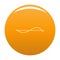 Equalizer meter icon vector orange