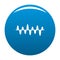 Equalizer play icon blue vector