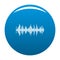 Equalizer player icon blue
