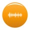 Equalizer player icon orange