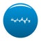 Equalizer signal icon blue