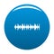 Equalizer song icon blue