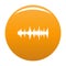 Equalizer tune icon vector orange