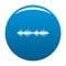 Equalizer voice icon blue vector