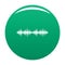 Equalizer voice icon vector green