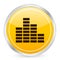 Equalizer yellow circle icon