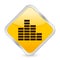 Equalizer yellow square icon