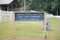 Equestrian center Sign at Natchez Trace State Park