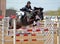 Equestrian horseback jumping obstacle