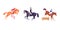 Equestrian icon set, horse sport clip art