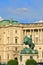 Equestrian monument of Prince Eugene with Hofburg Palace at the background, Vienna Wien, Austria Ã–sterreich