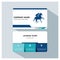 Equestrian player business card template set