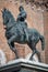 Equestrian statue of Bartolomeo Colleoni in Venice, Italy