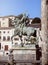 Equestrian statue of the conquistador Francisco Pizarro, the work of the American sculptor Charles Cary Rumsey, located on a gran