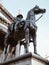 Equestrian statue of the Duke of Wellington in  Glasgow, Scotland,United Kingdom famous for a