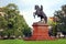 The Equestrian Statue of Francis II Rakoczi in Budapest.