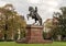 Equestrian statue Francis II Rakoczi, Kossuth Lajos square, Budapest, Hungary