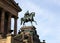 Equestrian statue of Friedrich Wilhelm IV at the portico of the Old National Gallery, Berlin