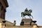 Equestrian statue of Friedrich Wilhelm IV at the portico of the Old National Gallery, Berlin