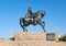 Equestrian statue of Ibn Qasi, governor of the taifa kingdom of