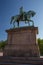 Equestrian statue of King Carl Johan in the Palace Square in Oslo, Norway