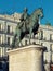 Equestrian statue of King Charles III, monument on Puerta del Sol in Madrid, Spain