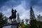 Equestrian Statue of King Located on the high altar of worship