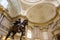 Equestrian statue of King Wilhelm Frederick I at the Bode Museum in Berlin, Germany