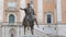 Equestrian statue of Marcus Aurelius. Roma, Italy