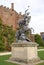 Equestrian statue, Powis castle, Welshpool, Wales, England