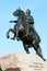 Equestrian statue of Tsar Peter The Great in Saint Petersburg