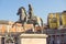 Equestrian statues of Charles III of Spain and Ferdinand I, King of Naples, Naples, Italy