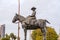 Equestrian statuette of Princess Maria de las Mercedes of Bourbon in Seville, Spain