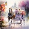 Equestrian Symphony: Harmony of Horses and Carriages