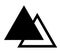 Equilateral triangle icon vector line triangle